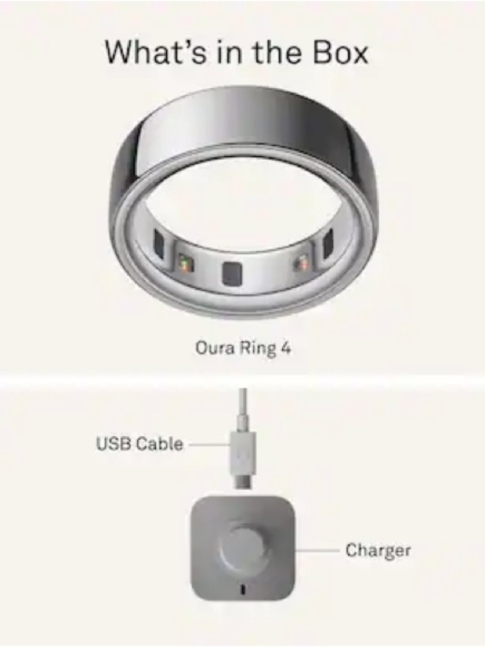 OURA RING GEN 4 (Silver) Size 7 - Picture 2 of 9